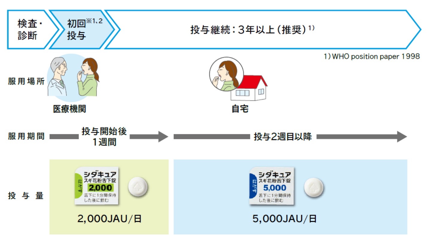 スギ花粉に対する舌下免疫療法